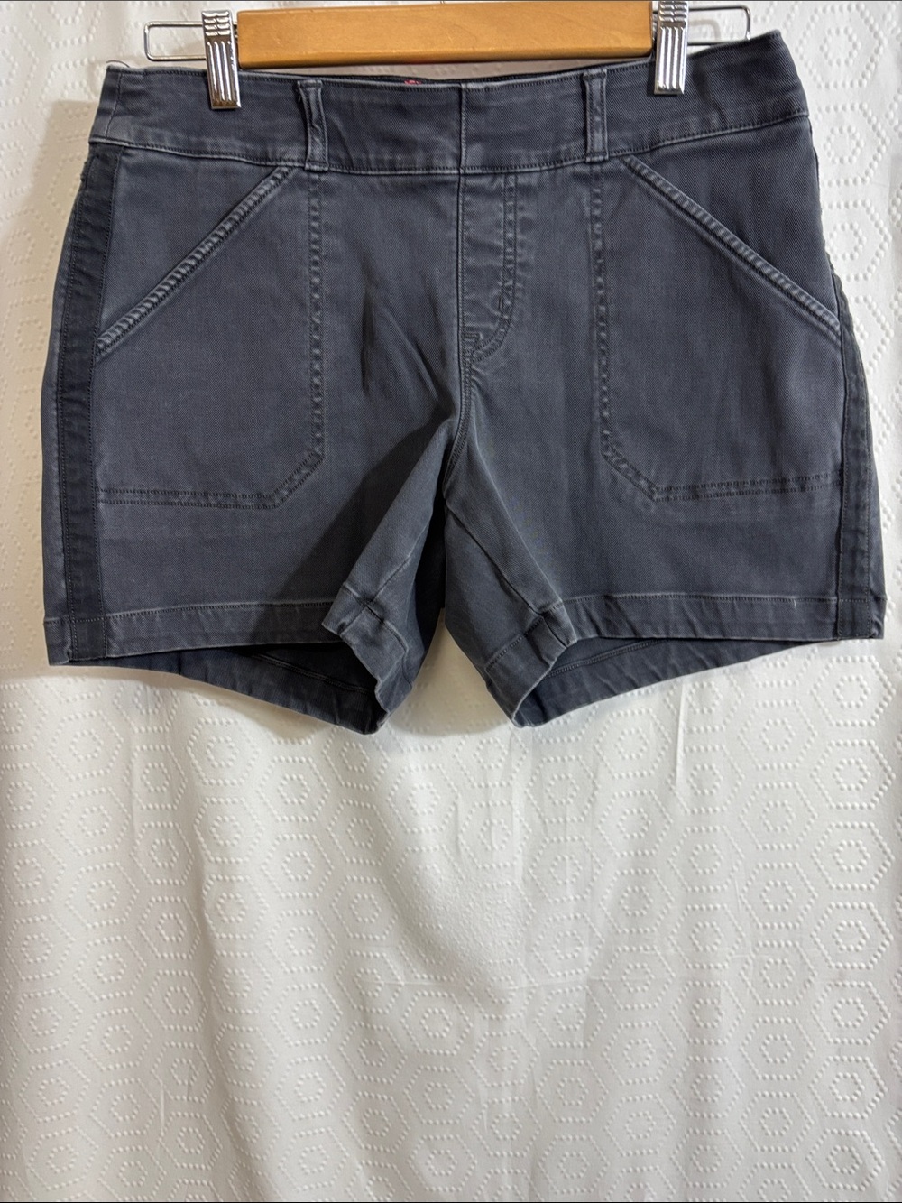 SPANX Stretch Twill Shorts - Picture 2 of 5